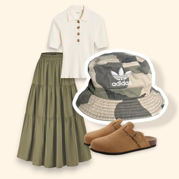 Adidas Originals Camo Bucket Hat | Size M (57 cm) | Streetwear Style - Picture 2 of 5